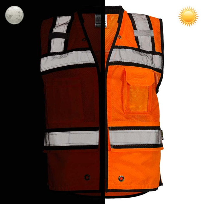 DOME75® OV6100 Hi-Vis ANSI Class 2 Heavy Duty Utility Vest with ProPocket™ - OV6124