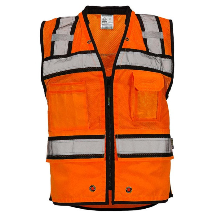 DOME75® OV6100 Hi-Vis ANSI Class 2 Heavy Duty Utility Vest with ProPocket™ - OV6124