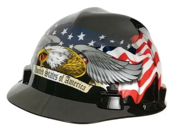 MSA American Freedom Series VGard Cap Style Hard Hat American Eagle