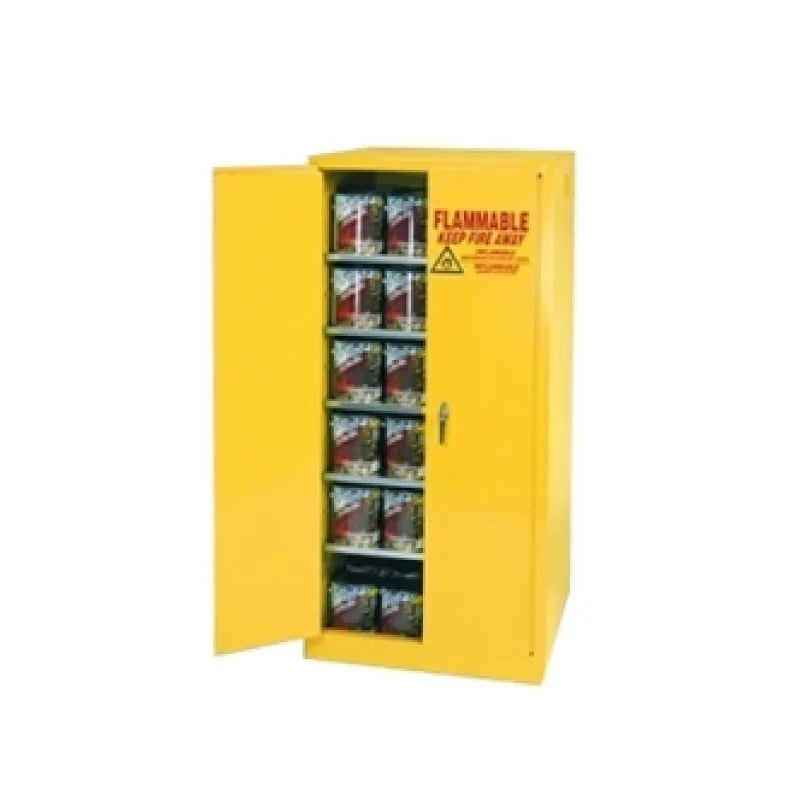 Safety Storage Cabinet 96 Gallon - Paint & Ink - 2 Manual Doors - 5 Sh ...
