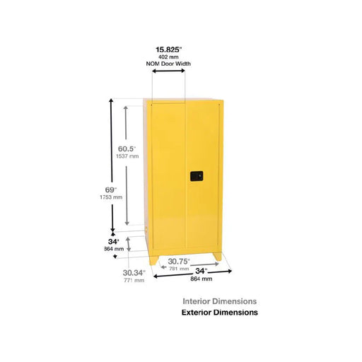 60-gallon-flammable-storage-safety-cabinet-2-self-closing-door-2-shelves