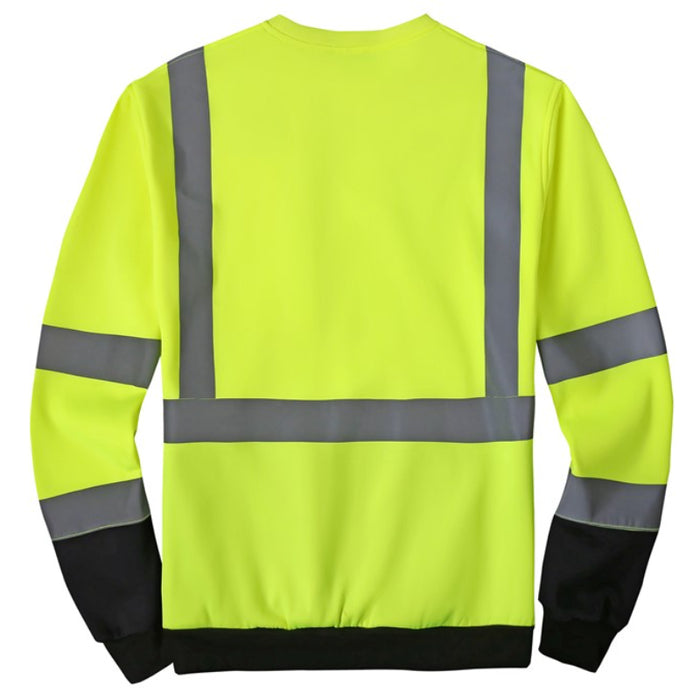 GSS Safety Crewneck Sweatshirt with Black ANSI Class 3 Type R - 7031