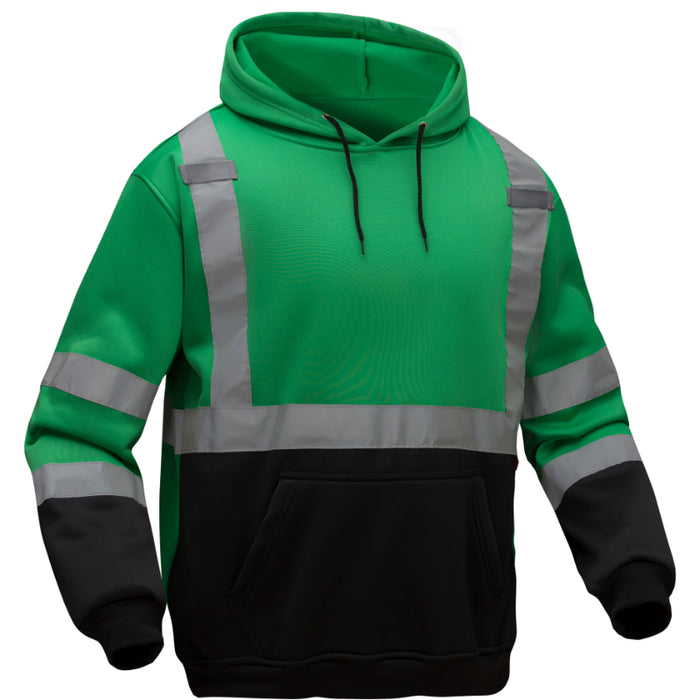 GSS Safety Non-ANSI Pullover Sweatshirt Hoodie with Reflective Tape