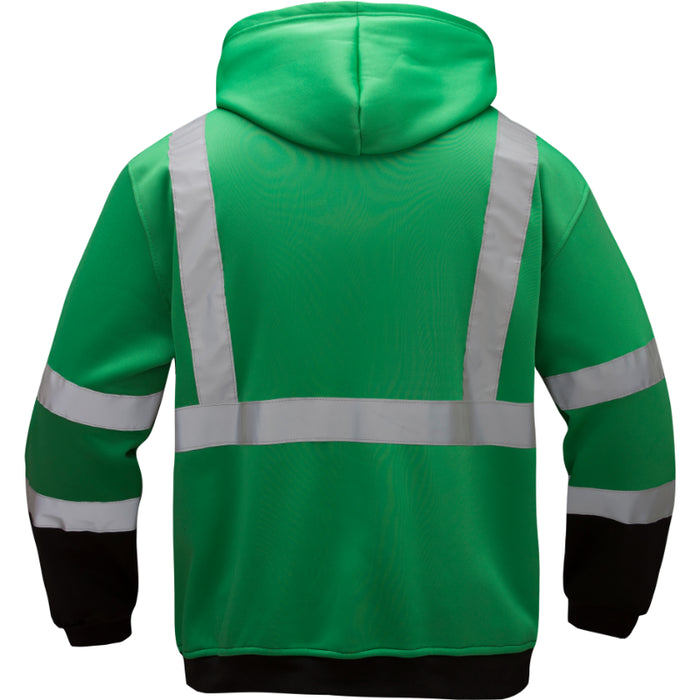 GSS Safety Non-ANSI Pullover Sweatshirt Hoodie with Reflective Tape