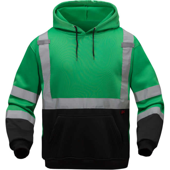 GSS Safety Non-ANSI Pullover Sweatshirt Hoodie with Reflective Tape