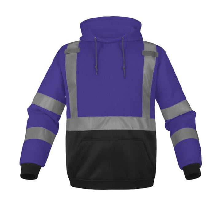 GSS Safety Non-ANSI Pullover Sweatshirt Hoodie with Reflective Tape