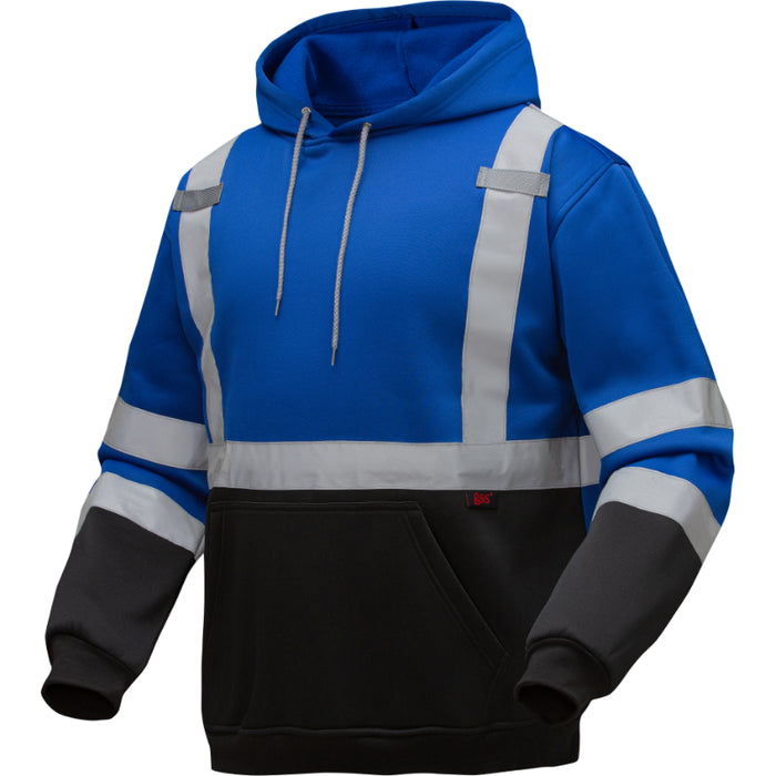 GSS Safety Non-ANSI Pullover Sweatshirt Hoodie with Reflective Tape