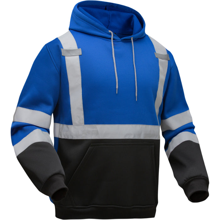 GSS Safety Non-ANSI Pullover Sweatshirt Hoodie with Reflective Tape