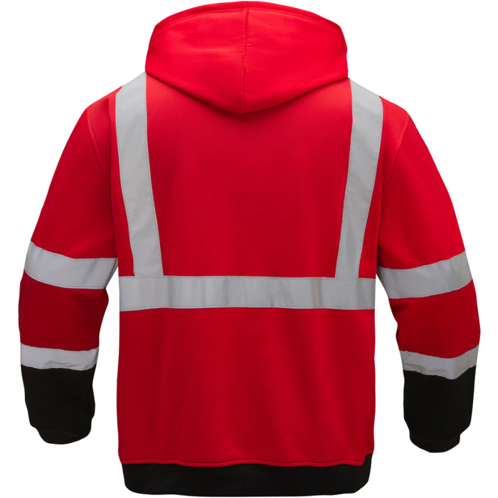 GSS Safety Non-ANSI Pullover Sweatshirt Hoodie with Reflective Tape