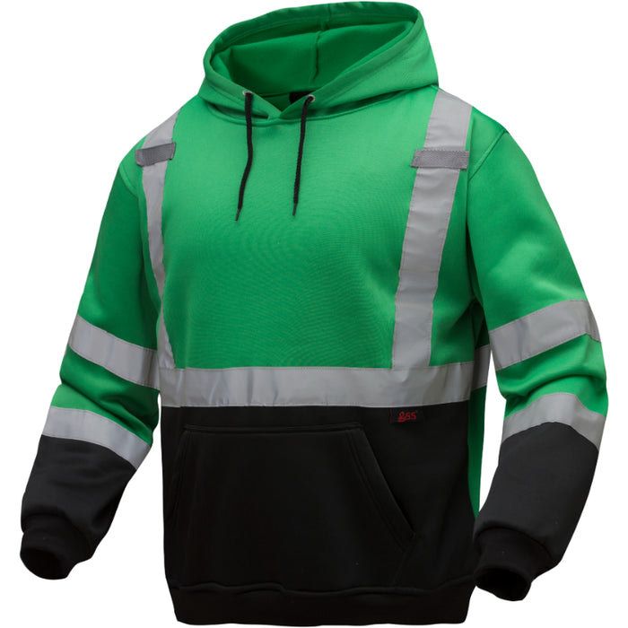 GSS Safety Non-ANSI Pullover Sweatshirt Hoodie with Reflective Tape