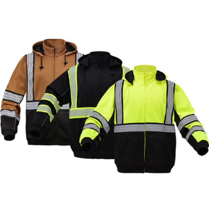 GSS Safety ONYX Heavy Weight Sweatshirt Hoodie with DuPont™ Fabric Protect - 7511/7513/7514