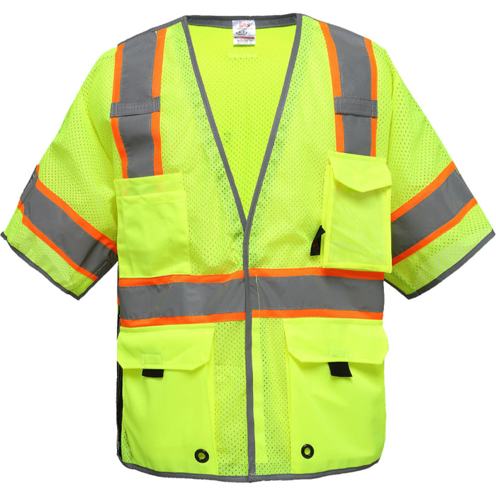 GSS Safety ANSI Class 3 Type R Breakaway Vest With Reflective Piping - 2705