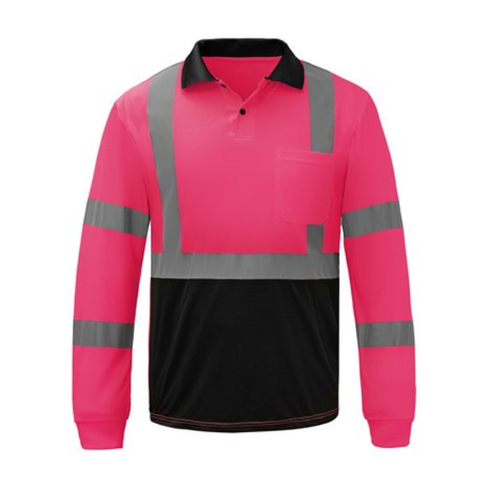 GSS Safety Color Non ANSI Long Sleeve Safety Polo - 5033-5039