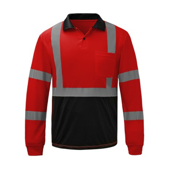 GSS Safety Color Non ANSI Long Sleeve Safety Polo - 5033-5039