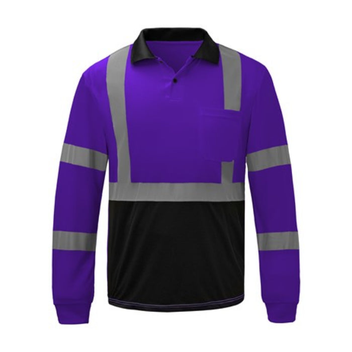 GSS Safety Color Non ANSI Long Sleeve Safety Polo - 5033-5039