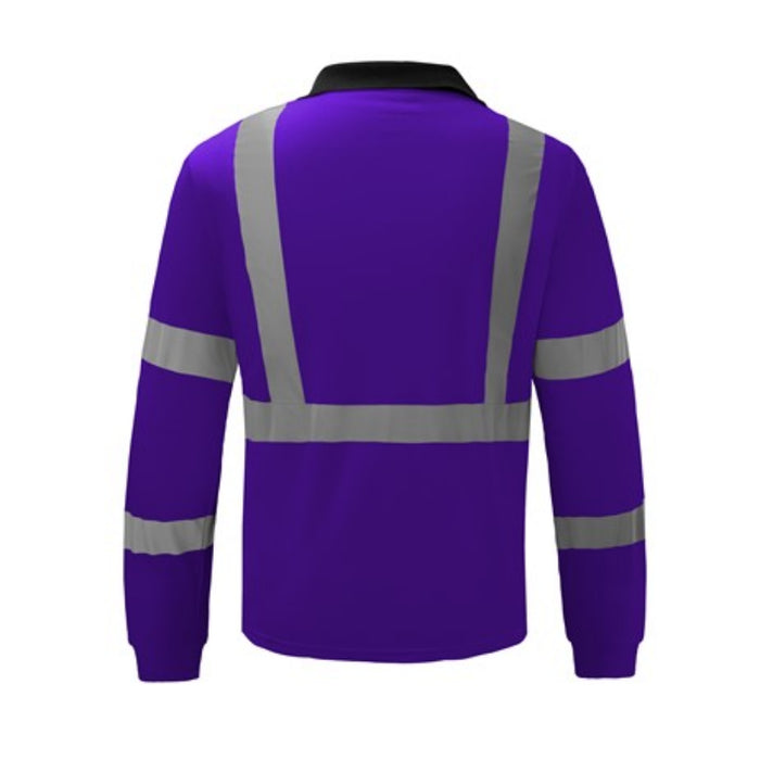 GSS Safety Color Non ANSI Long Sleeve Safety Polo - 5033-5039