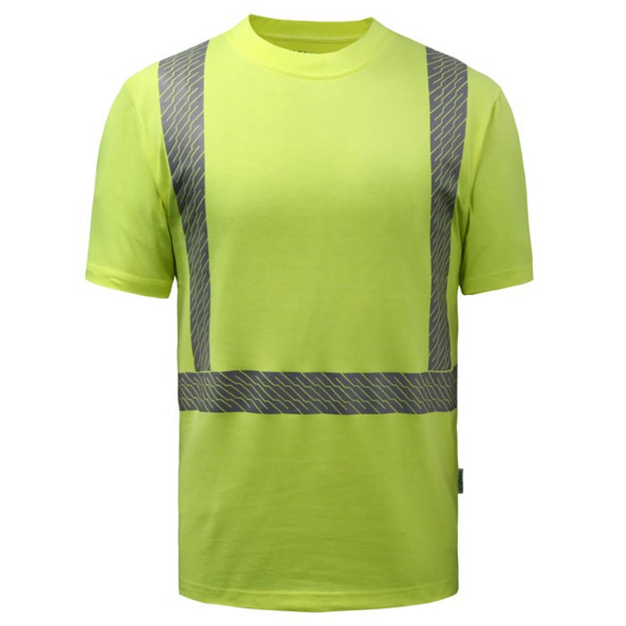 GSS Safety High Visibility ANSI Class 2 Cotton Blended Safety T-Shirt - 9501