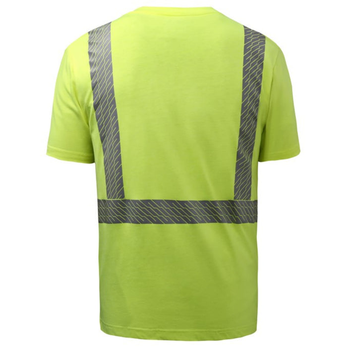 GSS Safety High Visibility ANSI Class 2 Cotton Blended Safety T-Shirt - 9501