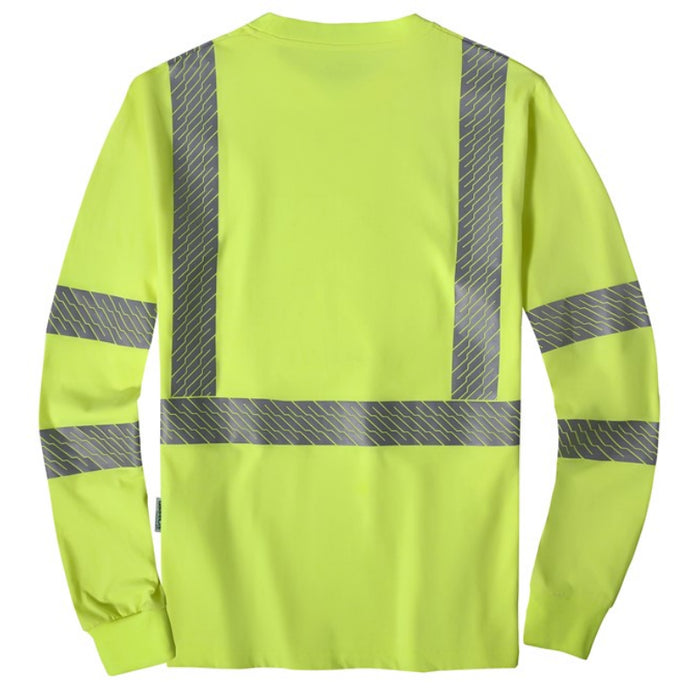 GSS Safety High Visibility ANSI Class 3 Cotton Blended Long Sleeve T-Shirt - 9521