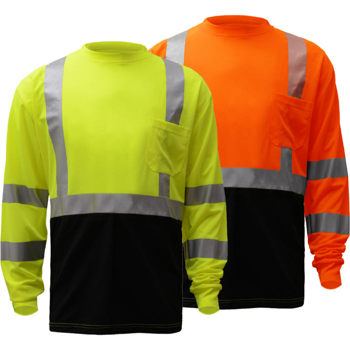 GSS Safety High Visibility ANSI Class 3 Long Sleeve T-Shirt - 5113/5114