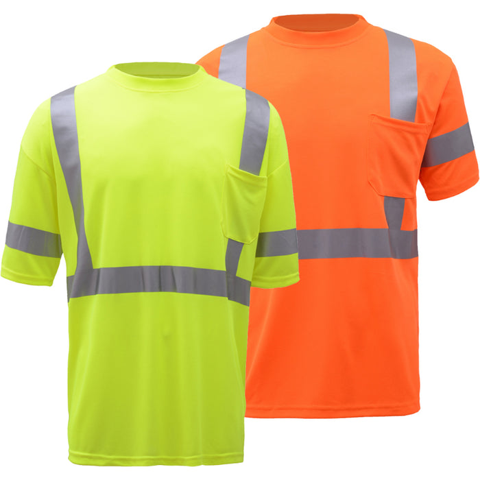 GSS Safety High Visibility ANSI Class 3 Safety T-Shirt - 5007/5008