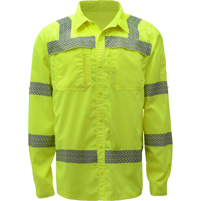 GSS Safety High Visibility Lightweight SPF 50+ ANSI Class 3 Shirt - 7505/7506