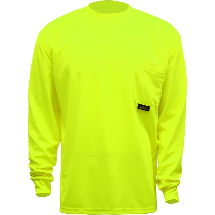 GSS Safety High Visibility Moisture Wicking Long Sleeve Safety T-Shirt - 5503/5504