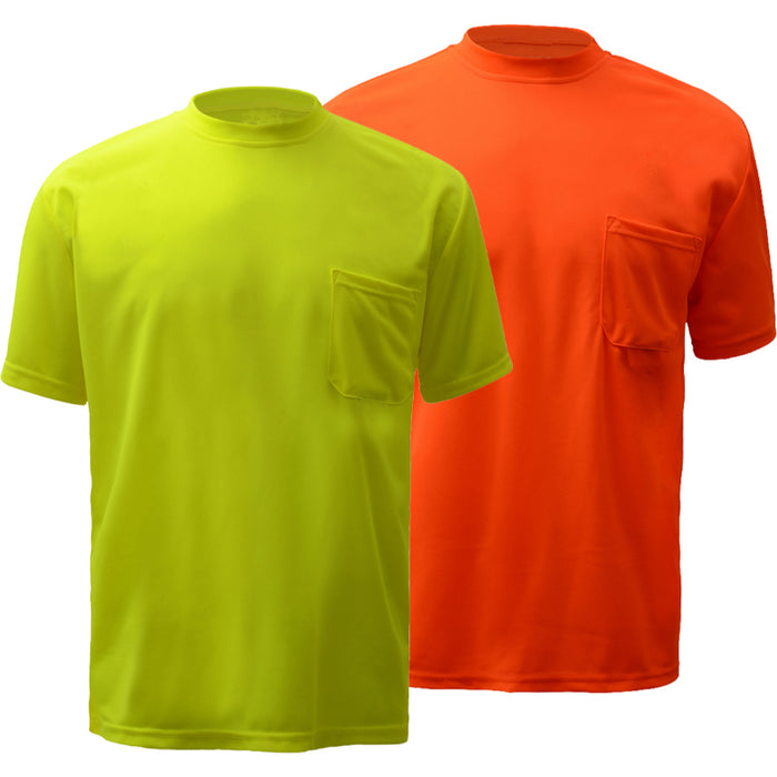 GSS Safety High Visibility Moisture Wicking Short Sleeve Safety T-Shirt - 5501/5502
