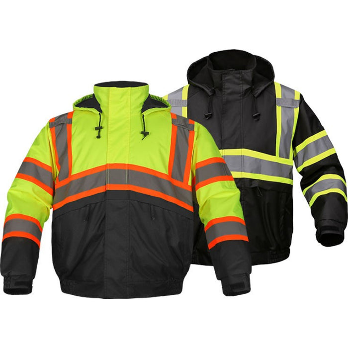 GSS Safety High Visibility Ripstop Winter Bomber Jacket - 8010/8011