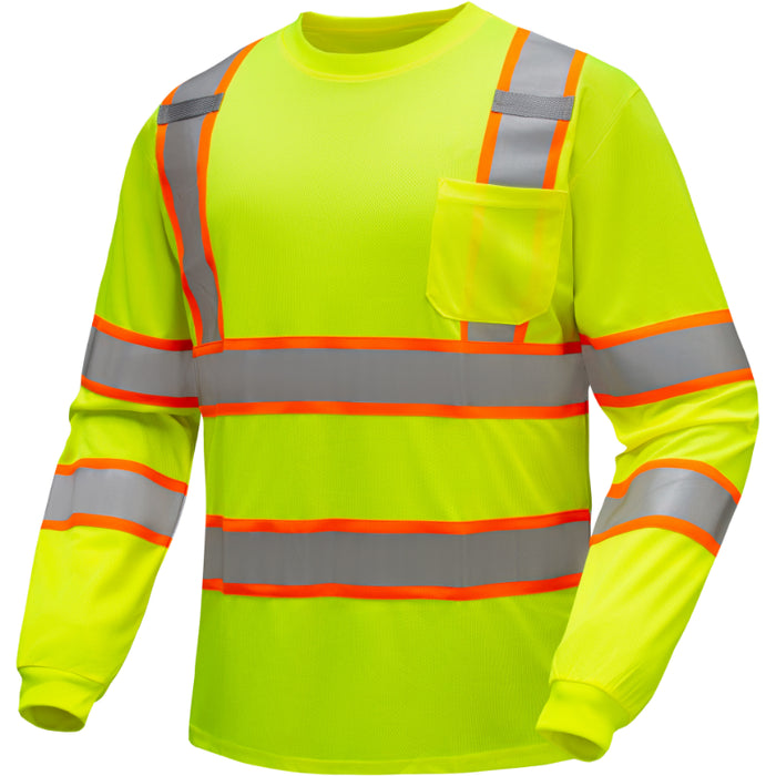 GSS Safety High Visibility Two Tone Long Sleeve T-Shirt - 5013/5015