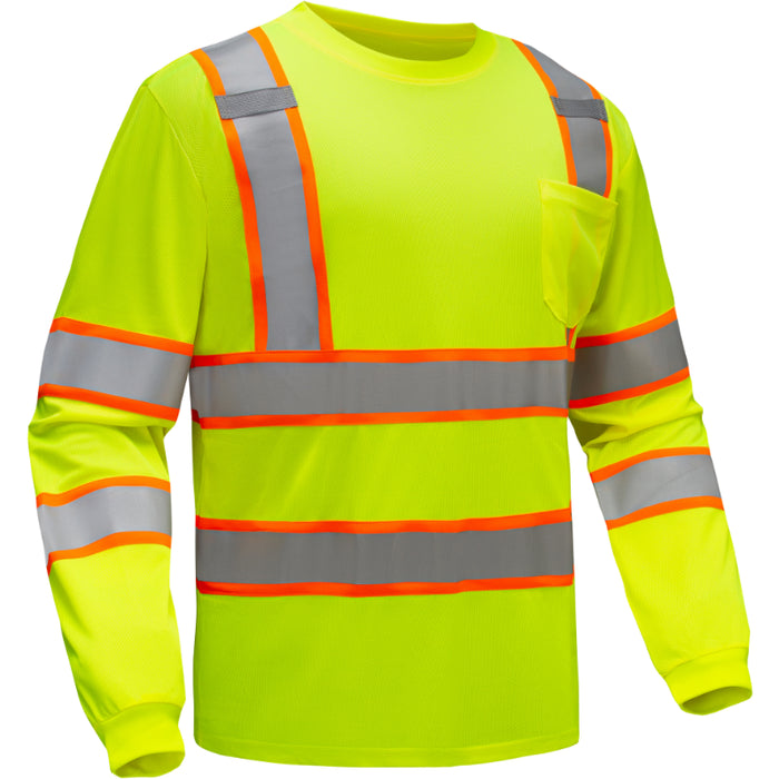 GSS Safety High Visibility Two Tone Long Sleeve T-Shirt - 5013/5015