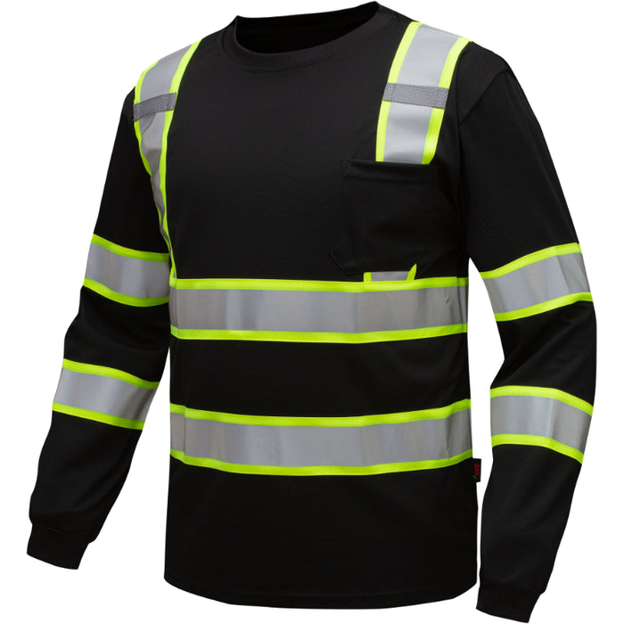 GSS Safety High Visibility Two Tone Long Sleeve T-Shirt - 5013/5015