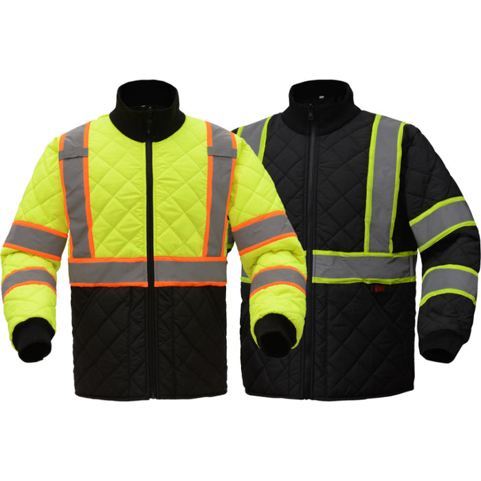 GSS Safety High Visibility Two Tone Quilted Jacket - 8007/8009