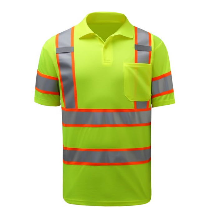 GSS Safety High Visibility Two Tone Short Sleeve Polo Shirt -5017/5019