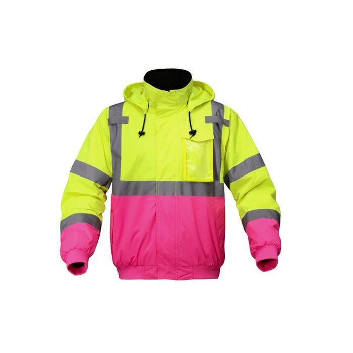 GSS Safety High Visibility Unisex Pink Bomber Jacket - 8018/8019