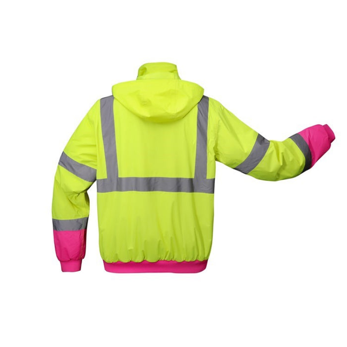 GSS Safety High Visibility Unisex Pink Bomber Jacket - 8018/8019