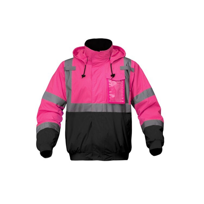 GSS Safety High Visibility Unisex Pink Bomber Jacket - 8018/8019
