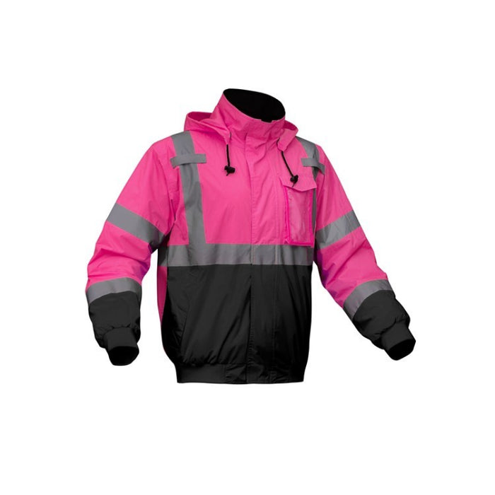 GSS Safety High Visibility Unisex Pink Bomber Jacket - 8018/8019