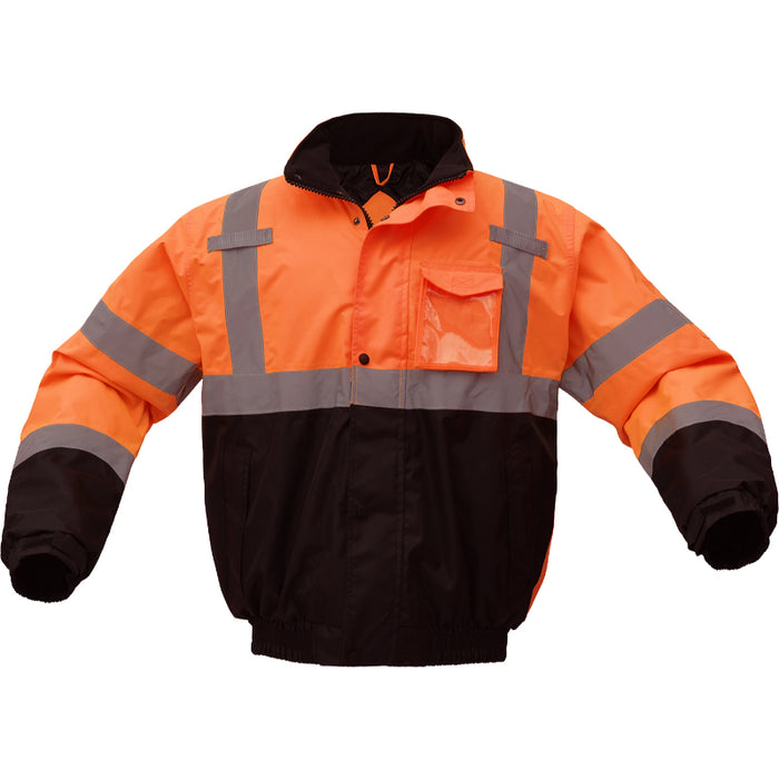 GSS Safety High Visibility Waterproof ANSI Class 3 Type R Bomber Jacket - 8001/8002