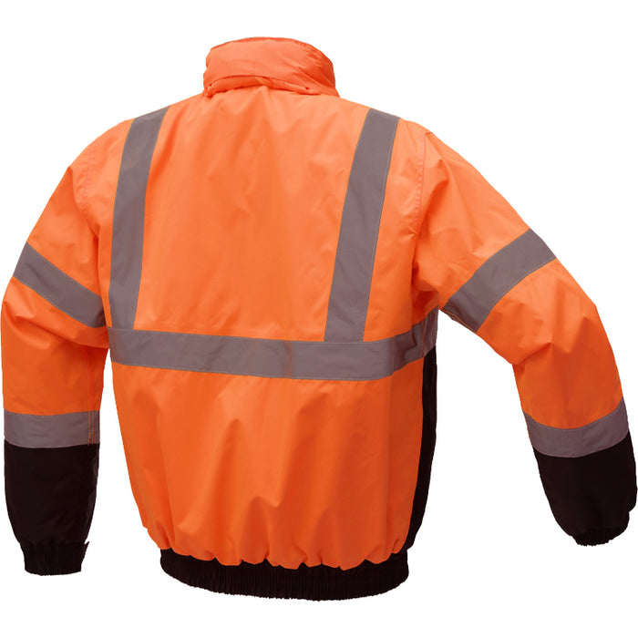 GSS Safety High Visibility Waterproof ANSI Class 3 Type R Bomber Jacket - 8001/8002