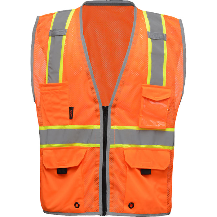 GSS Safety Hype Lite Safety ANSI Class 2 Type R Vest with Black Sides - 1703/1704