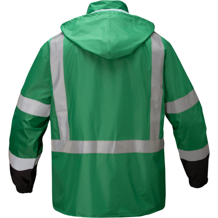 GSS Safety Multi Color Premium Hooded Rain Jacket - 6013/6014/6016