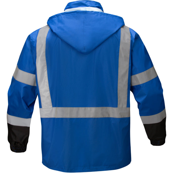 GSS Safety Multi Color Premium Hooded Rain Jacket - 6013/6014/6016