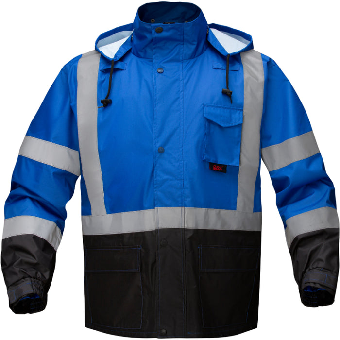 GSS Safety Multi Color Premium Hooded Rain Jacket - 6013/6014/6016