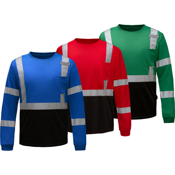 GSS Safety Non ANSI Long Sleeve Shirts - Breathable and Moisture Wicking