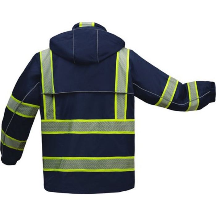 GSS Safety ONYX High Visibility NON-ANSI Rip Stop Rain Jacket with Teflon Coating - 6502/6503