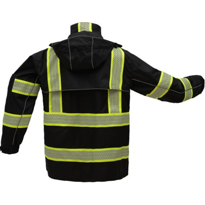 GSS Safety ONYX High Visibility NON-ANSI Rip Stop Rain Jacket with Teflon Coating - 6502/6503