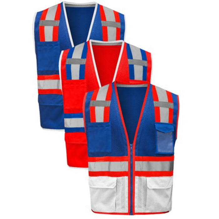 GSS Safety Patriot Hype-Lite Heavy Duty Vest ANSI Class 2 Type R - 1731/1733