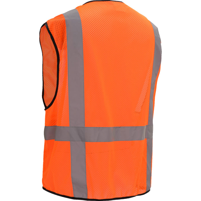 GSS Safety Premium Multi-Purpose Mesh Zipper ANSI Class 2 Type R Vest - 1505/1506