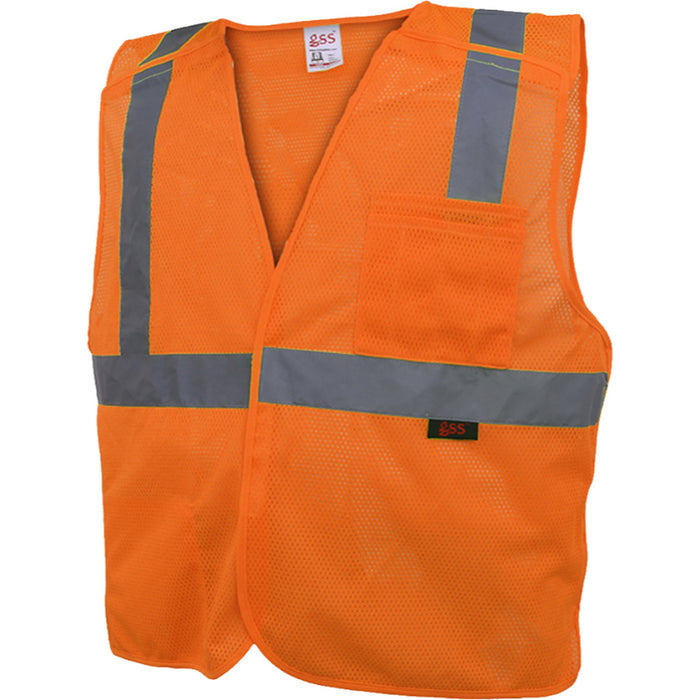 GSS Safety Standard Five Pont Breakaway ANSI Class 2 Type R Vest - 1801/1802